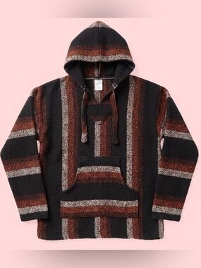 Sunset Ombre Baja Hoodie Sz Medium has drawstrings perfect condition